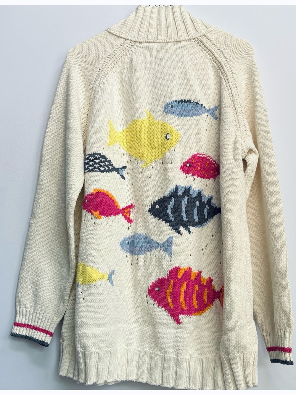 NWT Anthropologie Pilcro Fish Icon Full Zip Cardigan - Picture 9 of 14